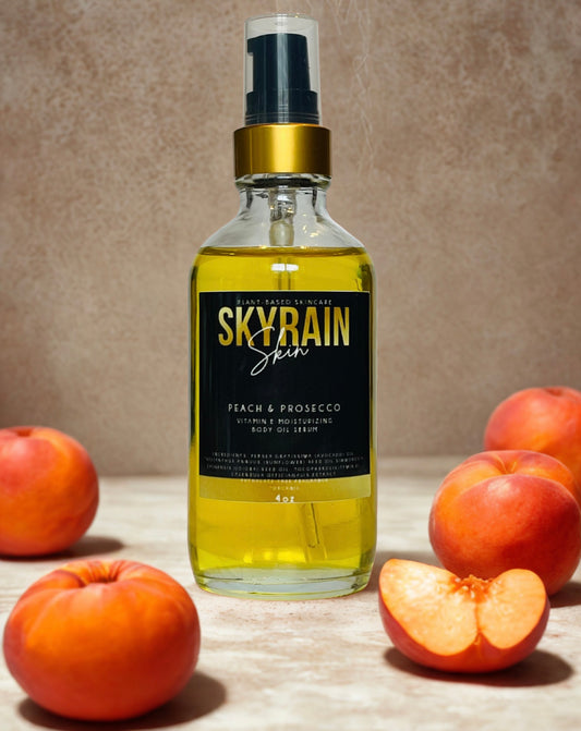 Peach and Prosecco Vitamin E Body Oil Serum