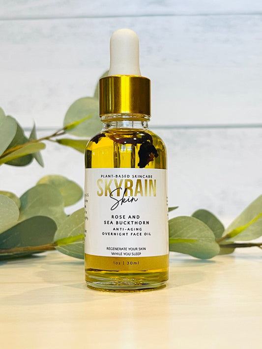 Rose and Sea Buckthorn Anti-Aging Overnight Face Oil